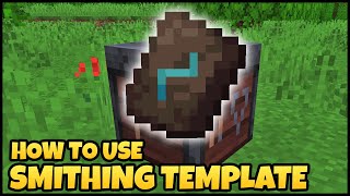 How To Use SMITHING TEMPLATE In MINECRAFT [upl. by Candra625]