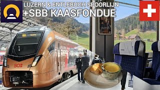 KAASFONDUE bij de SBB RESTAURATIE en obscure sneltreinen rondom LUZERN  interrail [upl. by Ajad]