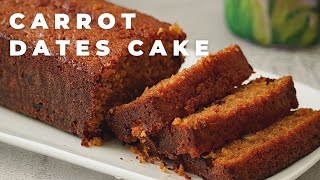 Moist Carrot amp Dates Cake  Cake Recipes [upl. by Eyak]