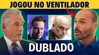 Eduardo Bolsonaro explica CENSURA no Brasil para Jordan Peterson dublado [upl. by Eupheemia402]