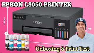 EPSON L8050 Printer Unboxing 😍 amp Testing Print 👍 Best printer for Pvc card amp Photos [upl. by Melton]