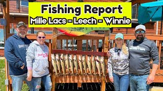 Minnesota Fishing Report  Mille Lacs Lake Leech Lake and Lake Winnie 053024 [upl. by Thorvald]