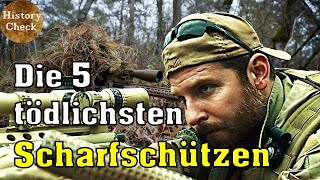 Die 5 tödlichsten und legendärsten Scharfschützen der Geschichte [upl. by Krefetz39]