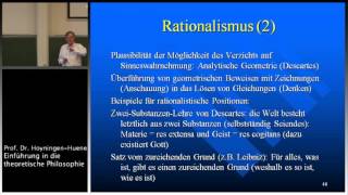 Einführung in die Theoretische Philosophie 3 Vorl Teil II [upl. by Galligan]