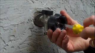 Mansfield Style Hydrant Repair Video  Leaking Behind the Handle [upl. by Engud417]