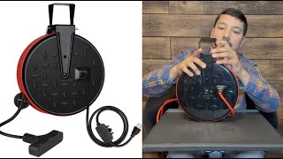 Retractable Extension Cord Reel Unboxing and ReviewSame price as Harbor Freight [upl. by Eiloj]