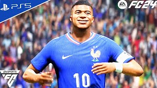 FC 24  France vs Italy  UEFA Nations League 202425 Match Ft Mbappe Chiesa  PS5™4K60 [upl. by Imoen]