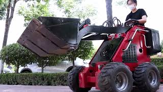 MS320L 135 HP 665 Kg Mini Stand On Skid Steer Track Loader [upl. by Hackney]