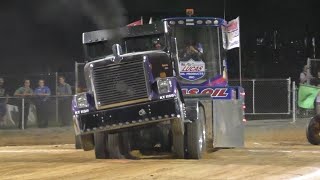 Wild Running Semi Truck Pulling At The Buck [upl. by Gassman]