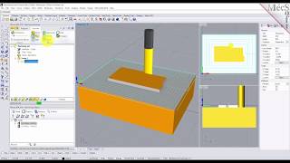 RhinoCAM 2018 2½ Axis Introduction [upl. by Enahpad]