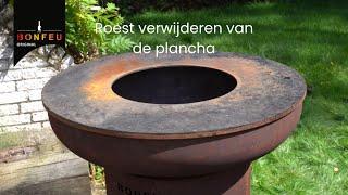 Roest verwijderen van je plancha [upl. by Kariotta763]