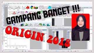 GAMPANG BANGET CARA MENGOLAH DATA XRD DI SOFTWARE ORIGIN 2018 [upl. by Frances]