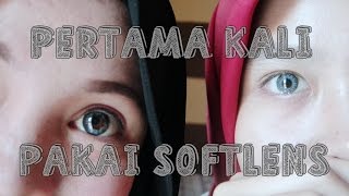 Pertama Kali Pakai Softlens  Freshlook in Sterling Grey [upl. by Yborian]