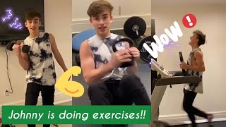 🔥JOHNNY ORLANDO PERFORMS QUARANTINE EXERCISES 🔥 [upl. by Yliram309]