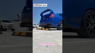 PSRTomei equal length header system Cold start warm idle and revs 2018 STI wrxsti [upl. by Nolie]