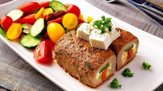 HACKBRATEN mit FETA  Low Carb [upl. by Atirak]