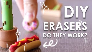 MAKE YOUR OWN ERASERS  Do They Work [upl. by Yecac785]