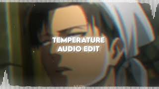 Temperature  Sean Paul  Audio Edit [upl. by Seiber180]