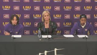 LSU Kim Mulkey after OT WIN over Missouri plus Khayla Pointer Jailin Cherry [upl. by Constantia]