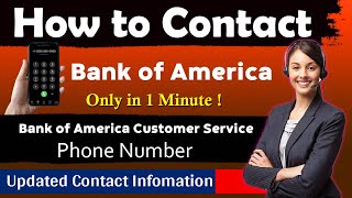 Bank of America Customer Service Number  Bank of America phone number [upl. by Cornwall]