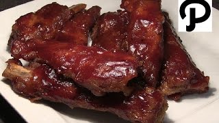 OvenBaked BBQ Spare Ribs How To Make Barbecue Pork Ribs In The Oven [upl. by Troyes]