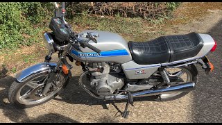 Honda CB250N Super Dream  Walk Around and Short Ride Out Classic Motorcycle [upl. by Aldo]