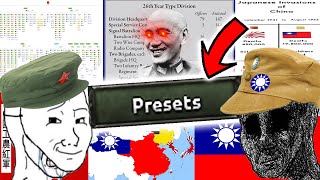 China but I use only Historical Presets amp Divisions In HOI4 [upl. by Llerred]