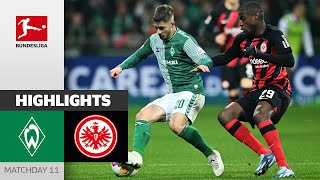 Frankfurts Comeback  Bremen  Eintracht Frankfurt 22  Highlights  Matchday 11 – Bundesliga [upl. by Tessa]