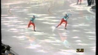 Winter Olympic Games Calgary 1988  500 m Henriksen  Pierce [upl. by Merrielle763]