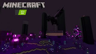 Enderite RTX add on  Minecraft Bedrock Windows 10 edition [upl. by Nagek]