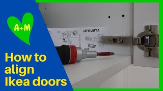 How to adjust Ikea kitchen cabinet doors [upl. by Safir]