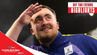 INSANE AVERAGES  Day Two Evening Highlights  2024 Austrian Darts Open [upl. by Heman45]