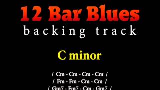 Slow blues backing track in C minor for guitar solo 12 bar blues [upl. by Annekam]