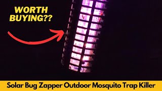 Solar Bug Zapper Outdoor Mosquito Trap Killer  Worth Buying [upl. by Ivana]