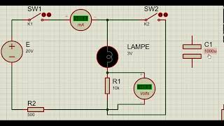 Cours CondensateurSimulation charge et décharge dun condensateur [upl. by Sergius]