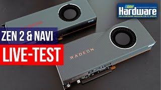 AMD Ryzen 3000  AMD Navi 5700 XT  LiveTest [upl. by Elleoj]