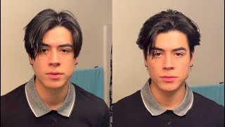 90s Middle Part Hairstyle Tutorial [upl. by Gazo]