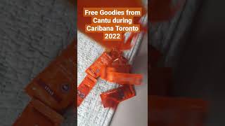 Cantu Curly hair products freebies  Caribana Toronto 2022 Cantu curlyhairproducts caribana [upl. by Bertolde367]