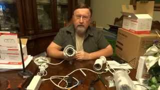 Basic Ctronics Security Camera System Installation wireless and wired [upl. by Trefor]