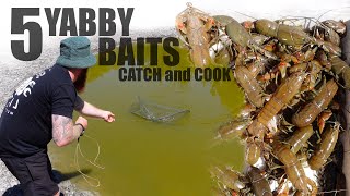 YABBY CATCH And COOK  5 Yabby Baits [upl. by Caren]