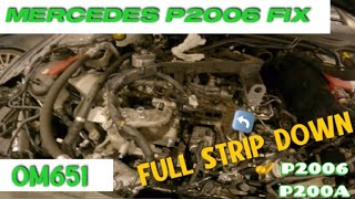 P2006 Mercedes Fix OM651 intake manifold replacement on W176 [upl. by Aenaj]