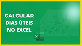 Contar Dias Uteis no excel [upl. by Vigor]