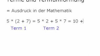 Mathe Video Terme Termumformung Gleichungen Äquivalenzumformung Teil 1 von 2 [upl. by Aicnilav]