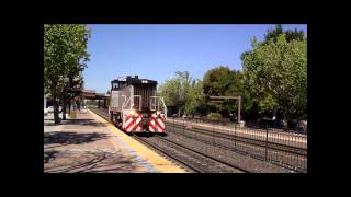 RARE Caltrain EMD MP15DC 504 Passes Through Sunnyvale [upl. by Ama]