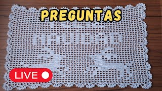 Carpeta Tejida en Crochet Filet  Preguntas [upl. by Ecnesse912]