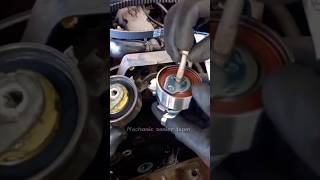 Engine timing belt tensioner pulley noise replacement 🙂😁 shorts [upl. by Cohbath]