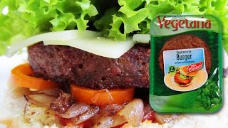 Vegetarischer Burger von Vegetaria Kaufland  Vegetarischer Hamburger  Kornvresser [upl. by Lirva922]