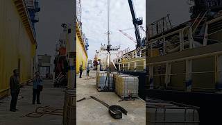 10Ton Ship Crane Testing at port [upl. by Bunow]