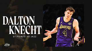 Dalton Knecht ERUPTS for 37 points NINE 3pointers Ties Rookie Record  Los Angeles Lakers [upl. by Aluap981]