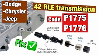 42rle P1775 P1776 solenoid switch valve latched in the LR or TCC position [upl. by Yenduhc]